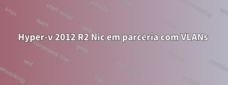 Hyper-v 2012 R2 Nic em parceria com VLANs