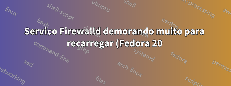 Serviço Firewalld demorando muito para recarregar (Fedora 20)