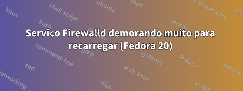 Serviço Firewalld demorando muito para recarregar (Fedora 20)
