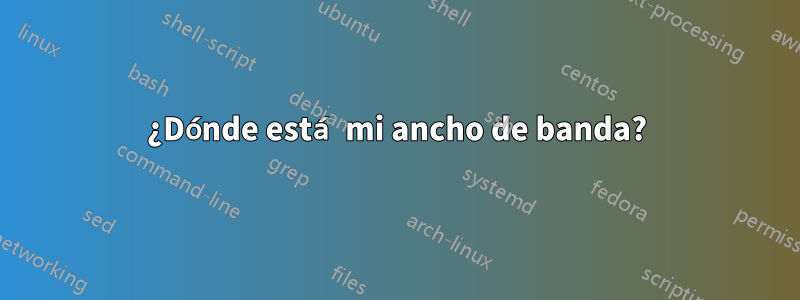 ¿Dónde está mi ancho de banda?