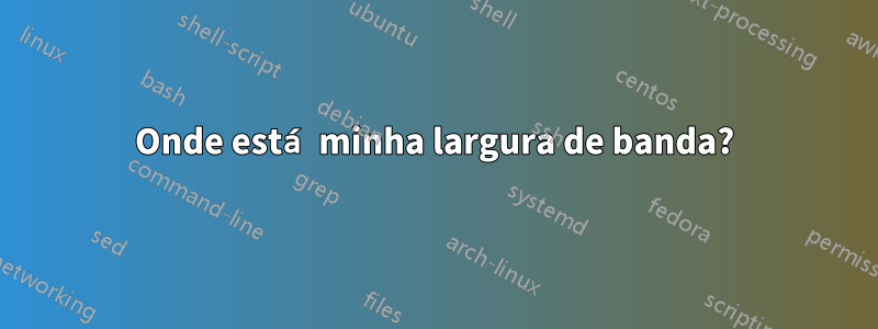Onde está minha largura de banda?