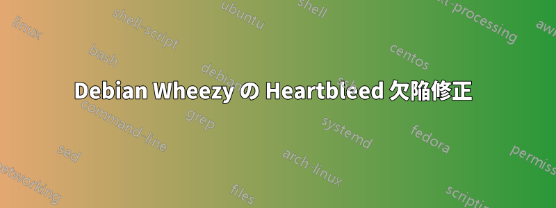 Debian Wheezy の Heartbleed 欠陥修正 