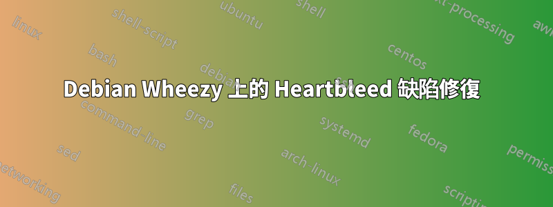 Debian Wheezy 上的 Heartbleed 缺陷修復 