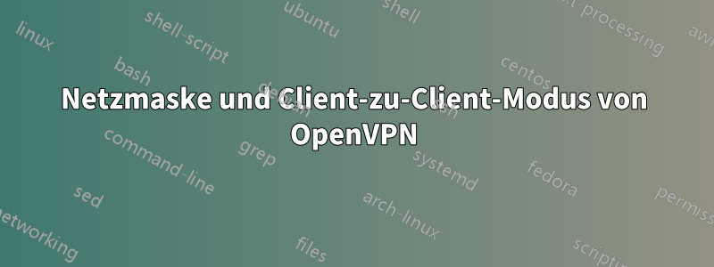 Netzmaske und Client-zu-Client-Modus von OpenVPN