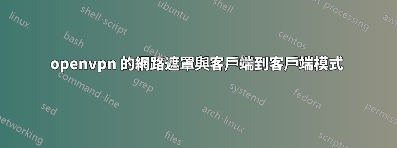 openvpn 的網路遮罩與客戶端到客戶端模式
