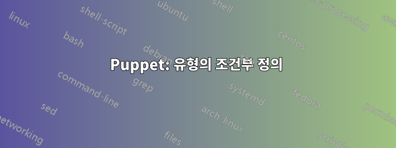 Puppet: 유형의 조건부 정의
