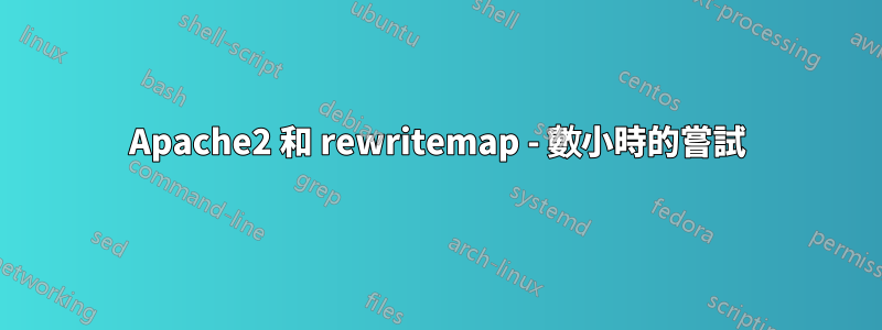 Apache2 和 rewritemap - 數小時的嘗試