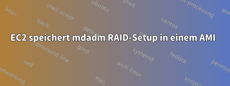 EC2 speichert mdadm RAID-Setup in einem AMI 