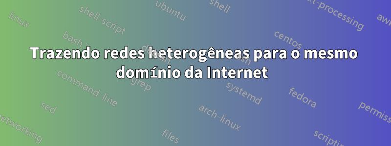 Trazendo redes heterogêneas para o mesmo domínio da Internet 