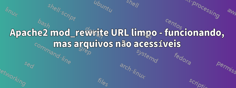 Apache2 mod_rewrite URL limpo - funcionando, mas arquivos não acessíveis