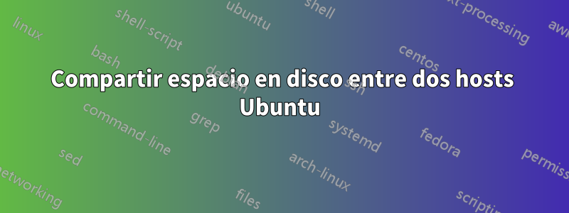 Compartir espacio en disco entre dos hosts Ubuntu 