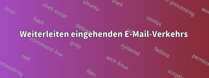 Weiterleiten eingehenden E-Mail-Verkehrs