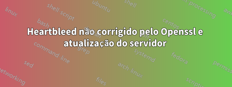 Heartbleed não corrigido pelo Openssl e atualização do servidor