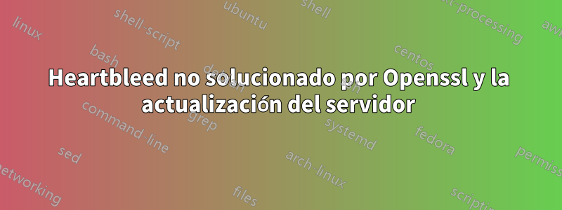 Heartbleed no solucionado por Openssl y la actualización del servidor