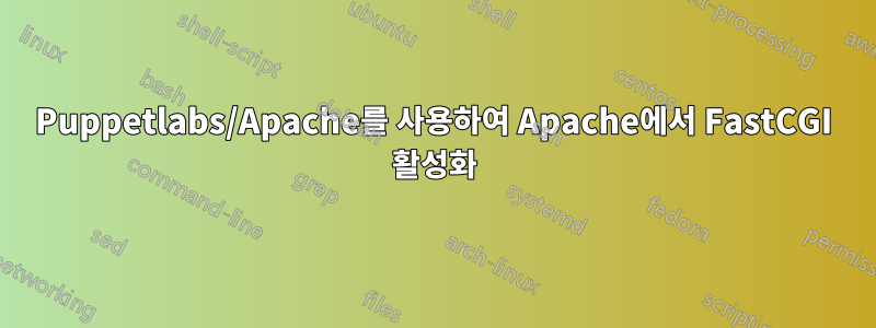 Puppetlabs/Apache를 사용하여 Apache에서 FastCGI 활성화