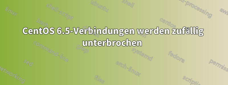 CentOS 6.5-Verbindungen werden zufällig unterbrochen 