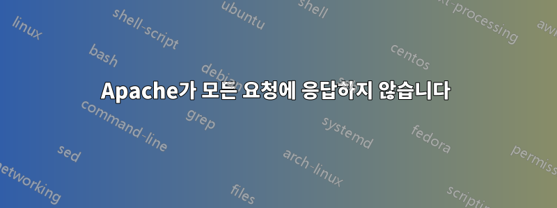 Apache가 모든 요청에 ​​응답하지 않습니다