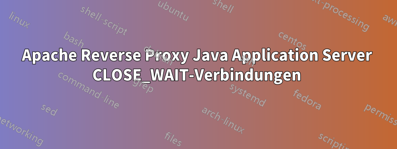 Apache Reverse Proxy Java Application Server CLOSE_WAIT-Verbindungen