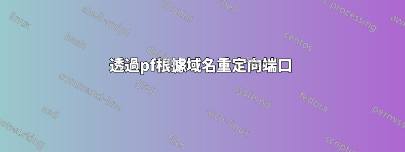 透過pf根據域名重定向端口