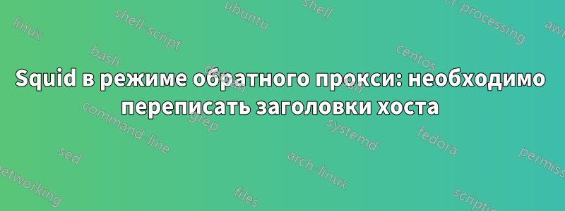 Squid в режиме обратного прокси: необходимо переписать заголовки хоста