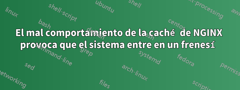 El mal comportamiento de la caché de NGINX provoca que el sistema entre en un frenesí