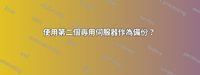 使用第二個專用伺服器作為備份？