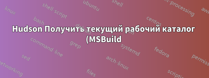 Hudson Получить текущий рабочий каталог (MSBuild)