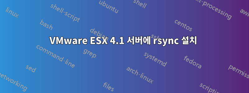 VMware ESX 4.1 서버에 rsync 설치