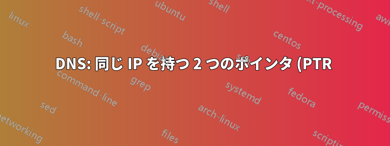 DNS: 同じ IP を持つ 2 つのポインタ (PTR) が異なるホストに解決される