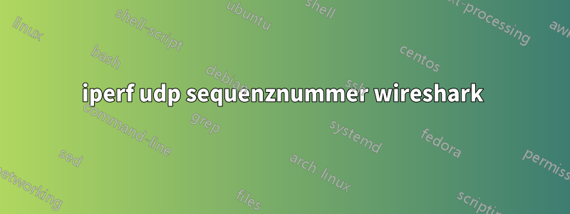 iperf udp sequenznummer wireshark