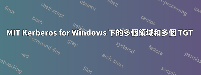 MIT Kerberos for Windows 下的多個領域和多個 TGT