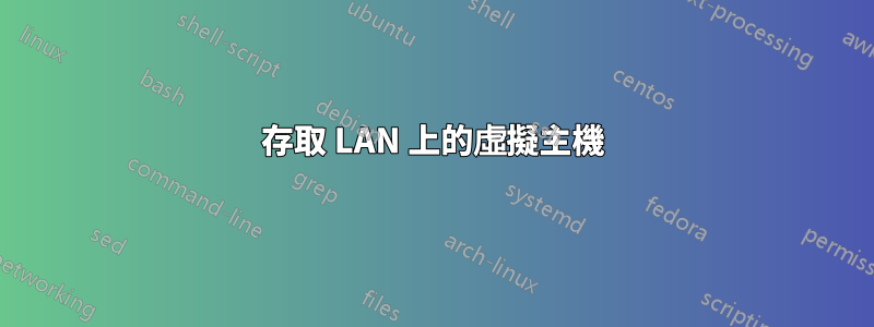 存取 LAN 上的虛擬主機