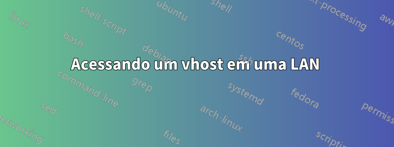 Acessando um vhost em uma LAN