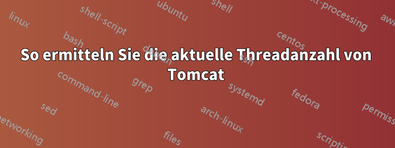 So ermitteln Sie die aktuelle Threadanzahl von Tomcat