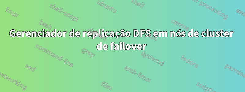 Gerenciador de replicação DFS em nós de cluster de failover