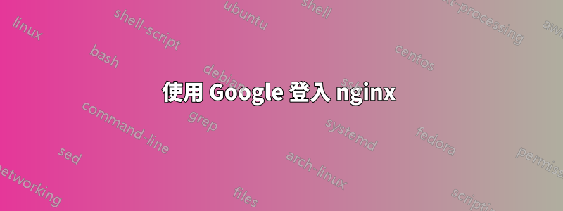 使用 Google 登入 nginx