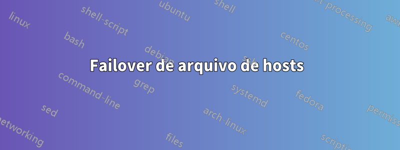 Failover de arquivo de hosts 