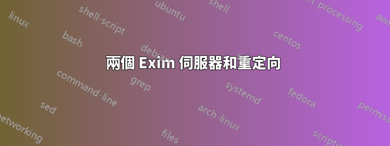 兩個 Exim 伺服器和重定向