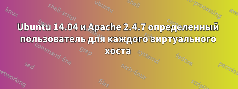 Ubuntu 14.04 и Apache 2.4.7 определенный пользователь для каждого виртуального хоста