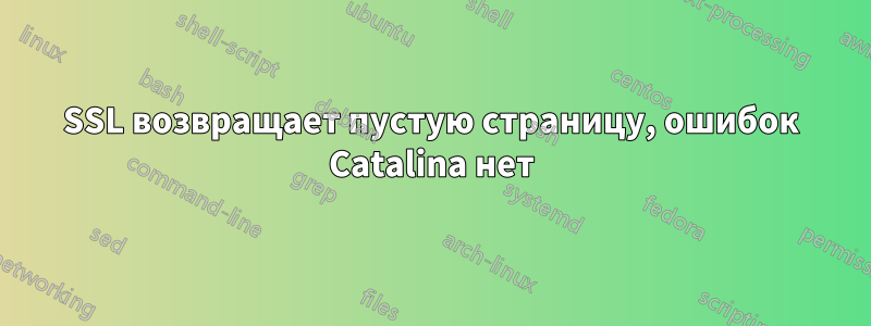 SSL возвращает пустую страницу, ошибок Catalina нет