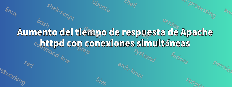 Aumento del tiempo de respuesta de Apache httpd con conexiones simultáneas