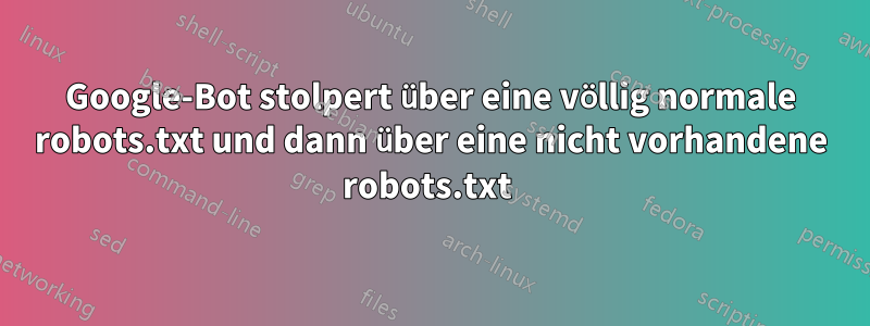 Google-Bot stolpert über eine völlig normale robots.txt und dann über eine nicht vorhandene robots.txt 