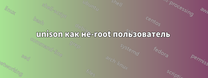 unison как не-root пользователь