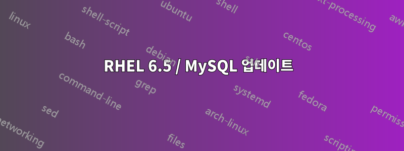 RHEL 6.5 / MySQL 업데이트 