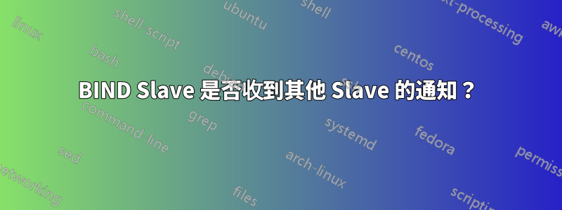 BIND Slave 是否收到其他 Slave 的通知？