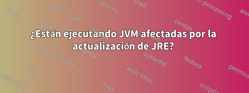 ¿Están ejecutando JVM afectadas por la actualización de JRE?