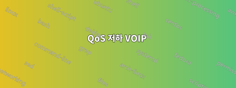 QoS 저하 VOIP