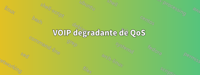 VOIP degradante de QoS