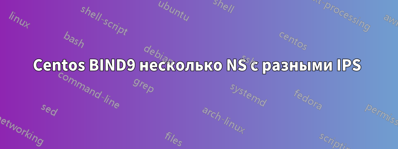 Centos BIND9 несколько NS с разными IPS
