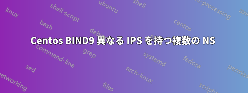 Centos BIND9 異なる IPS を持つ複数の NS